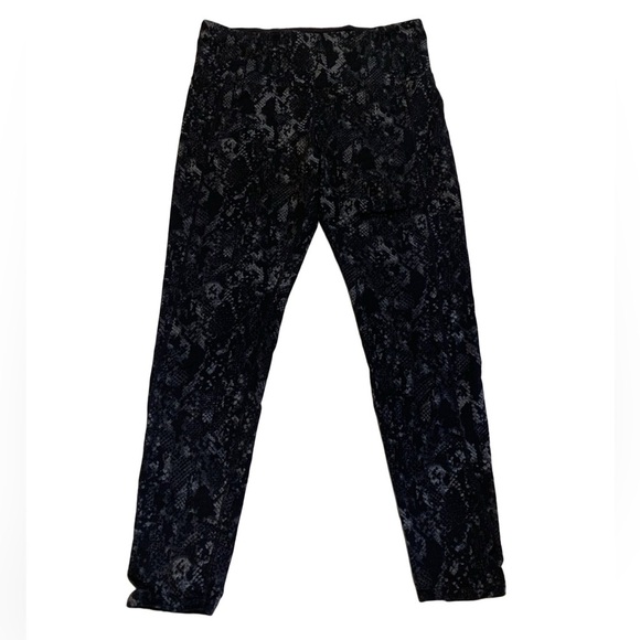 Tuff Athletics Black & Grey Snakeskin Print Leggings XL / TG - Picture 1 of 6